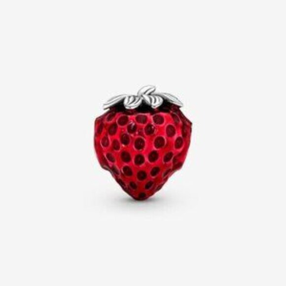 Pandora Seeded Strawberry Fruit Charm - Picture 2 of 5